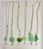 Green jade necklace