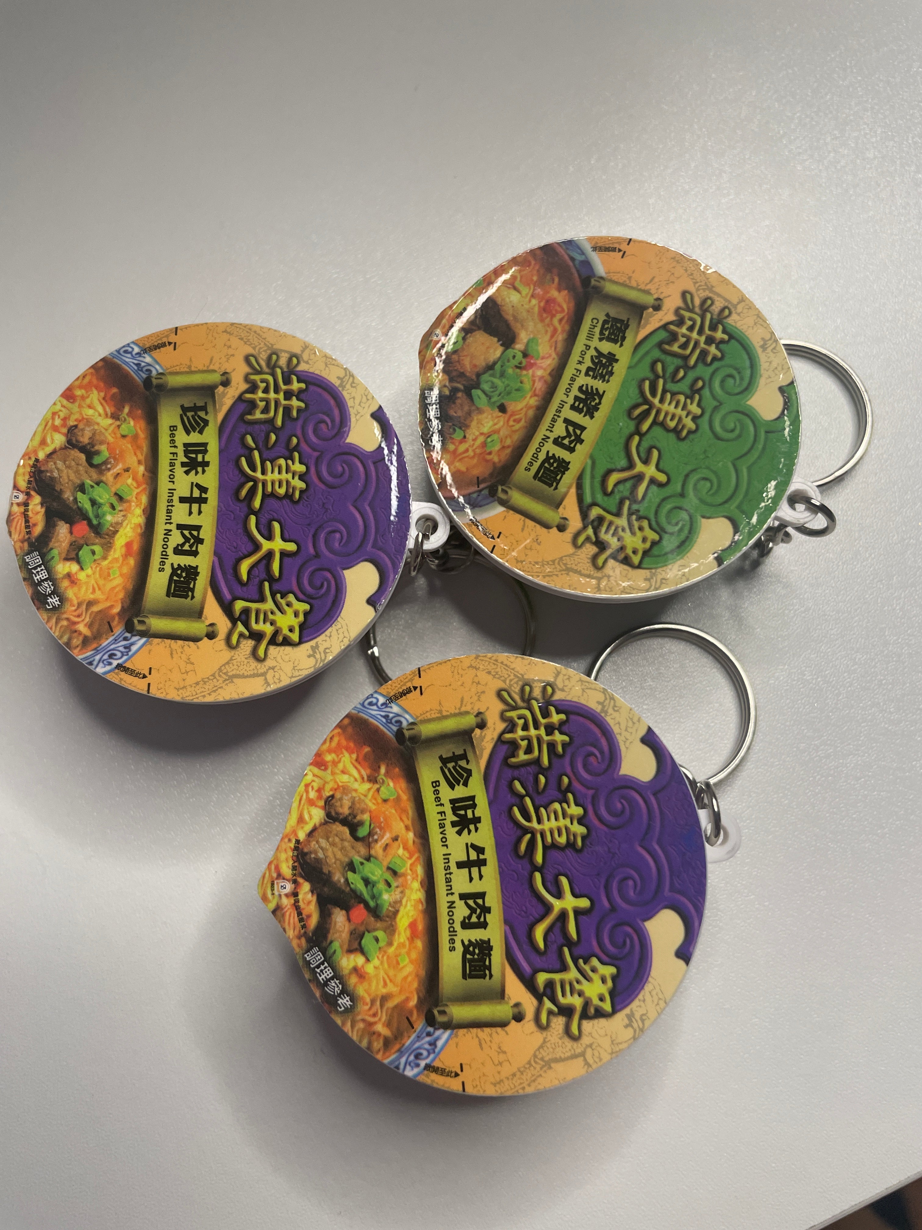 Noodle bowl keychain